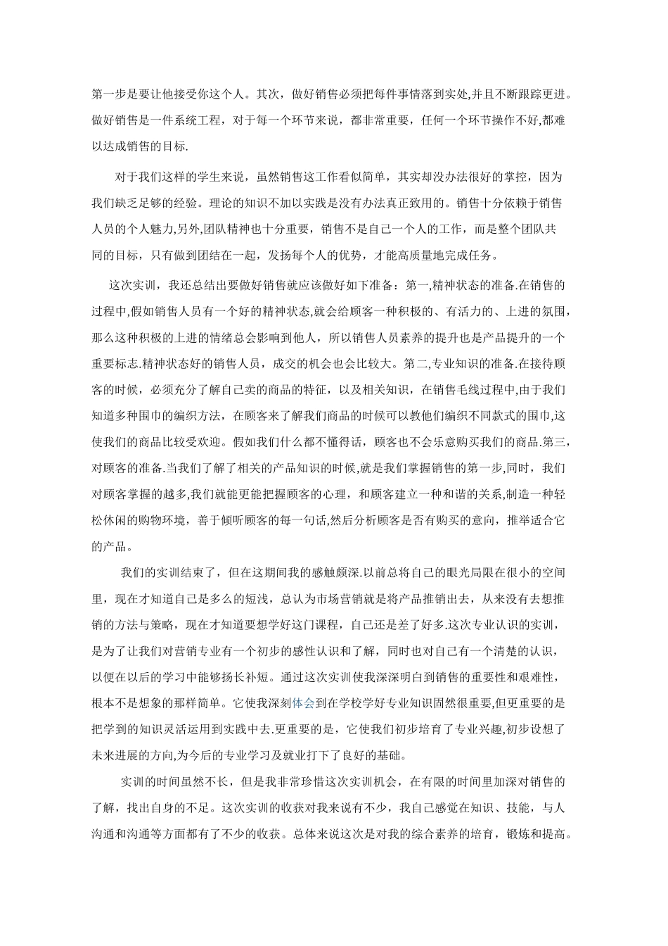 市场营销实训学习总结_第3页