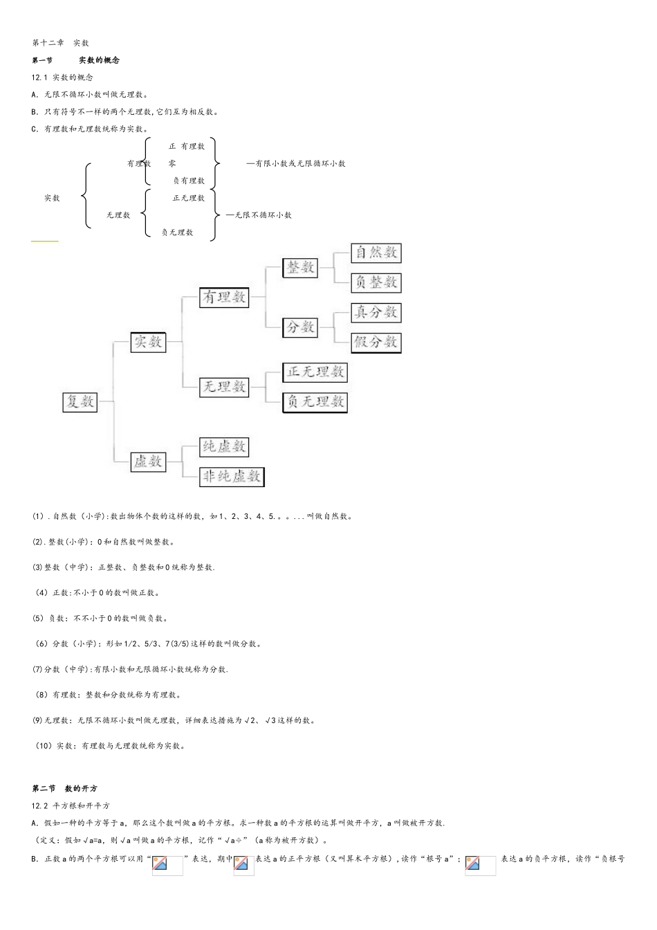 2025年上海初一下册数学知识点整理沪教版_第1页