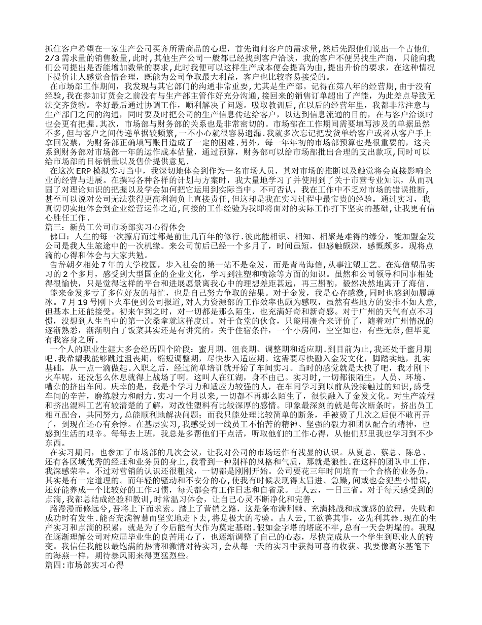 市场部实习总结_第2页