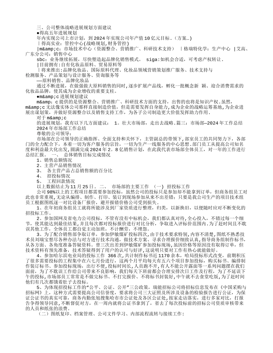 市场部年度工作总结PPT_第3页