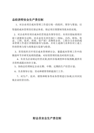 2025年总经济师职责