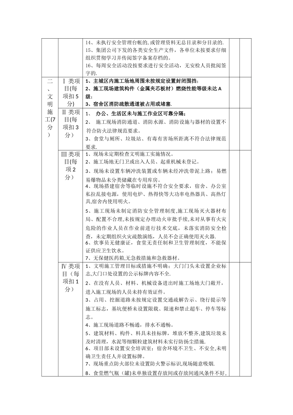 市政工程公司安全生产标准化达标考核标准_第3页
