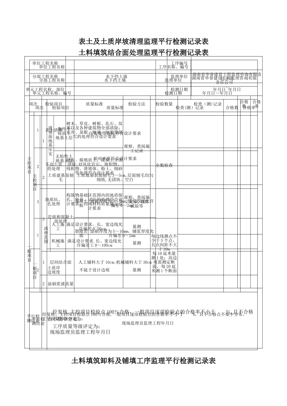 市政平行检验记录表_第2页