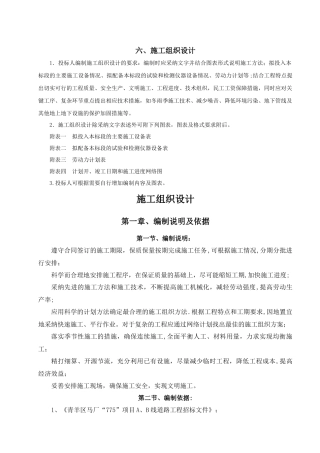 市政道排工程施工组织设计