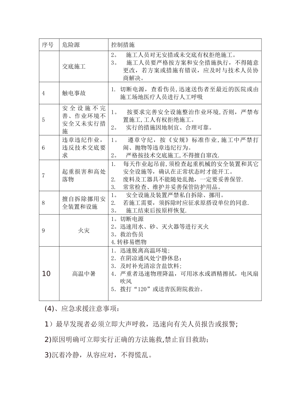 市政道路工程安全施工应急预案_第3页