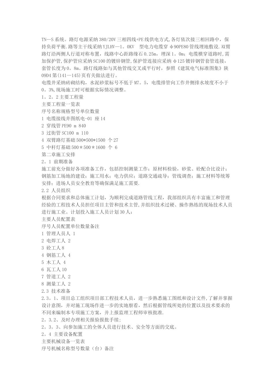 市政道路强弱电总和管线施工方案_第2页