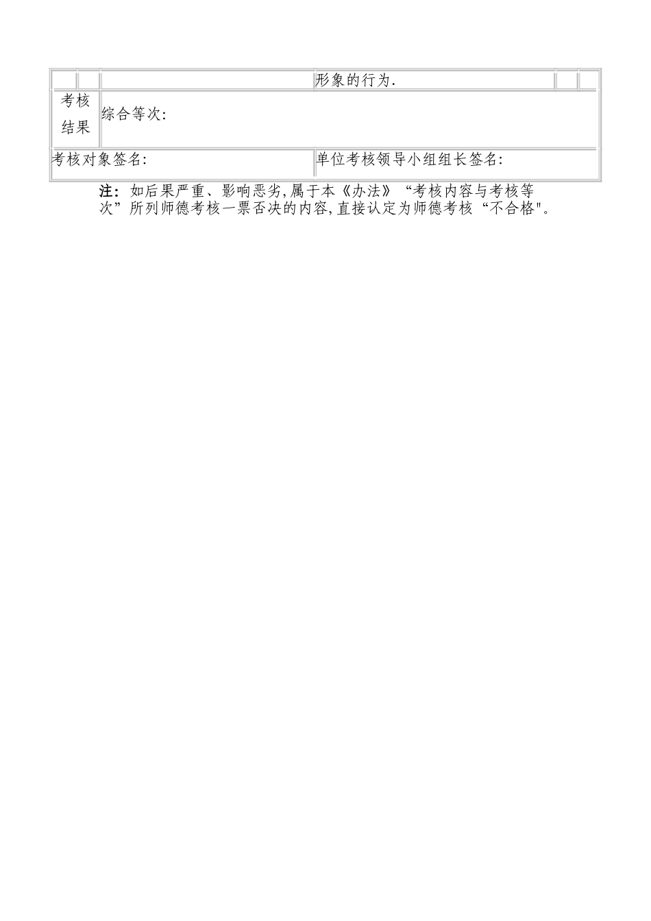 师德师风考核标准_第3页