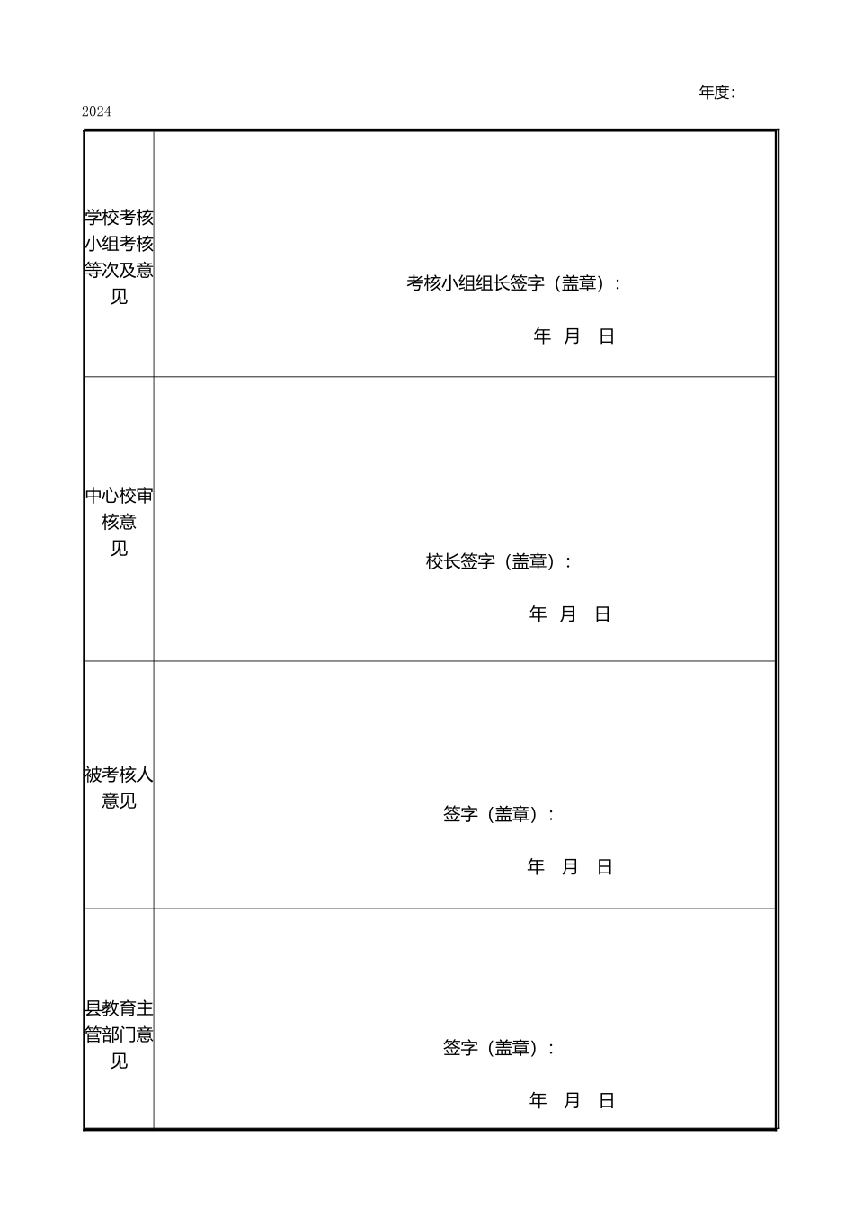师德师风考核鉴定表_第2页