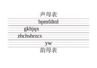 带三线格拼音表