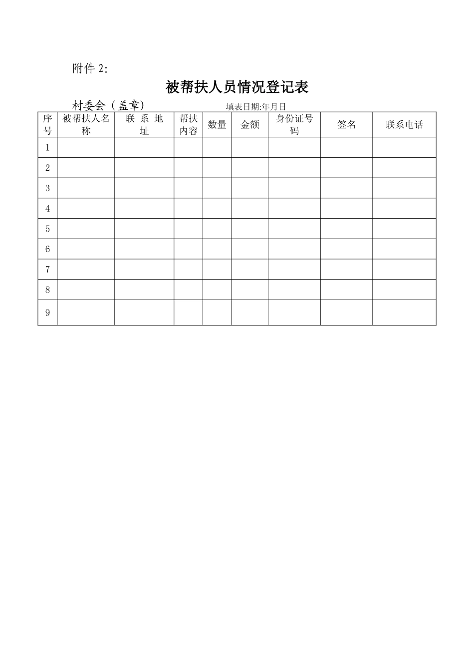 帮扶协议书(范本)_第3页