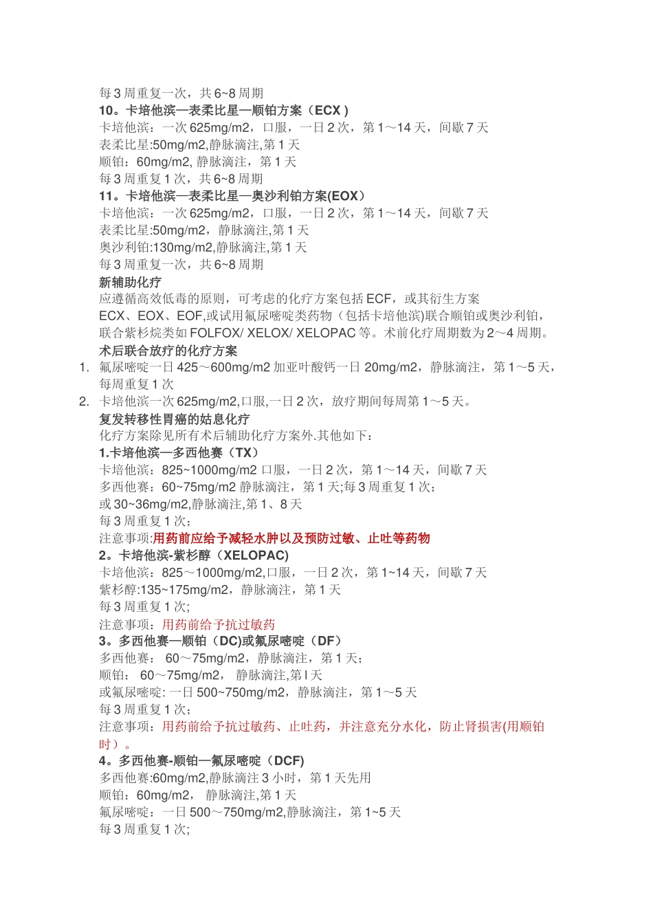 常用化疗药方案_第2页