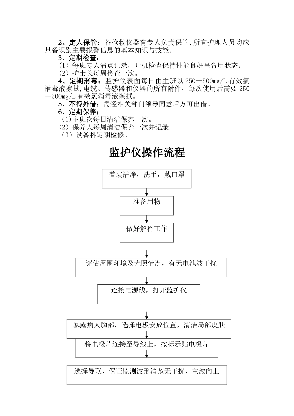 常用急救仪器使用操作流程及常见故障处理措施_第2页