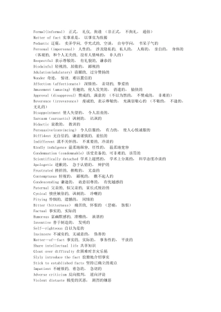 常用的表示作者态度的英语词汇