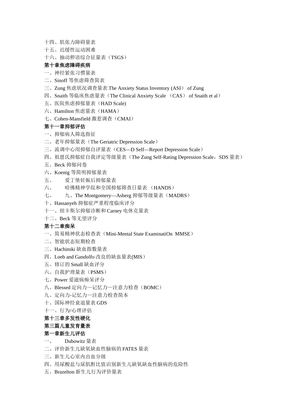 常用神经病学量表手册_第3页