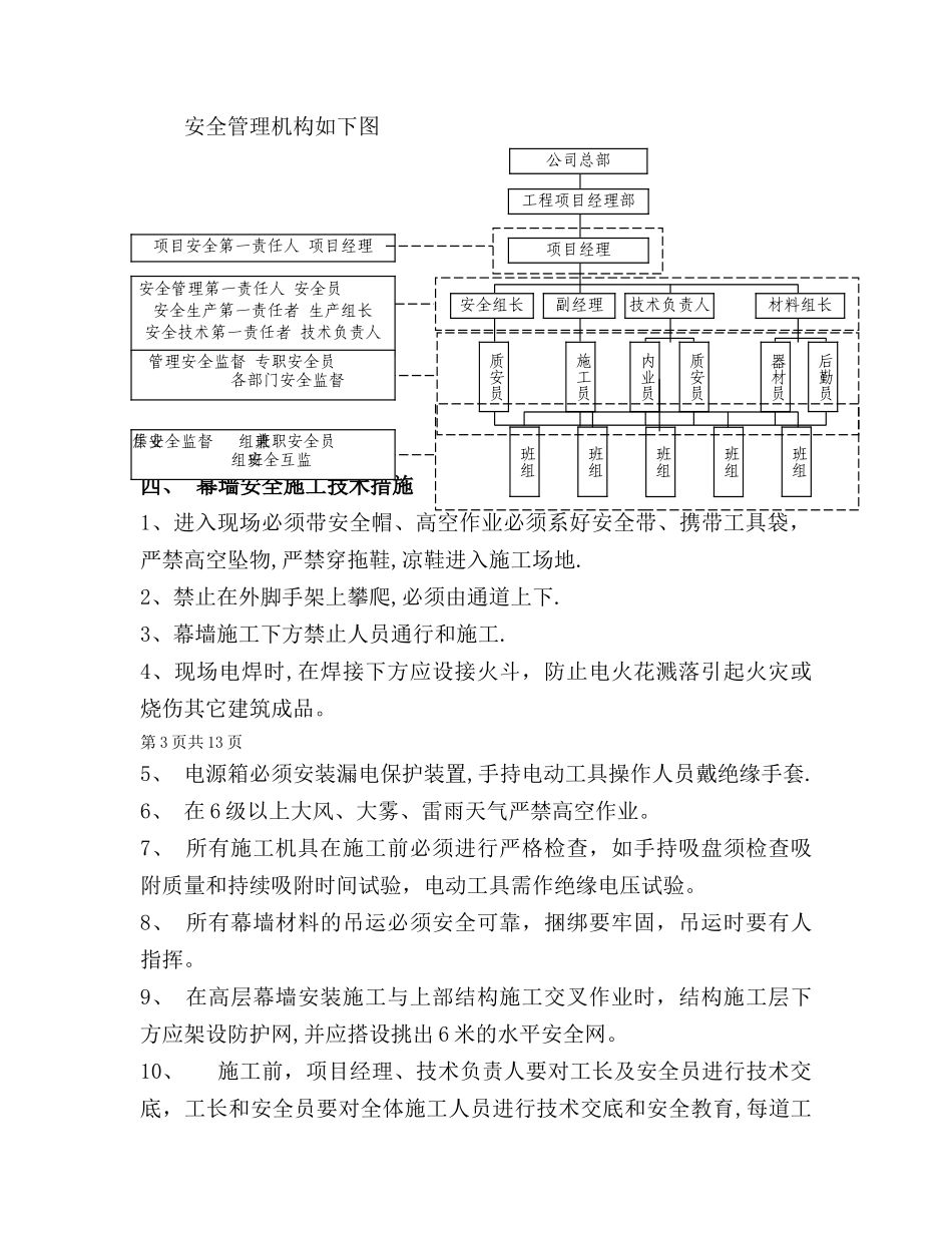 幕墙工程专项安全施工方案_第2页