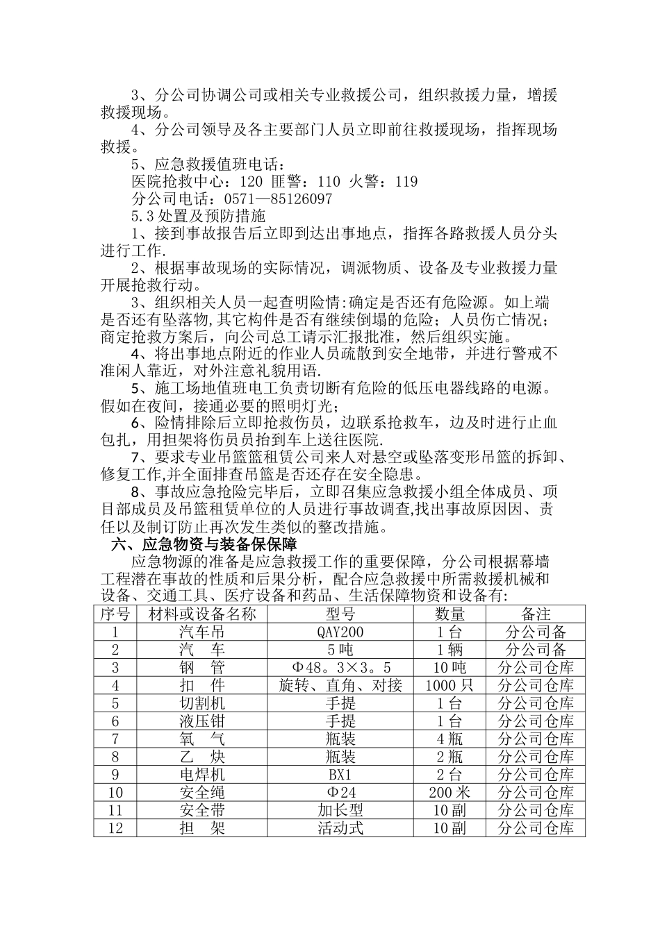 幕墙工程应急预案1_第3页