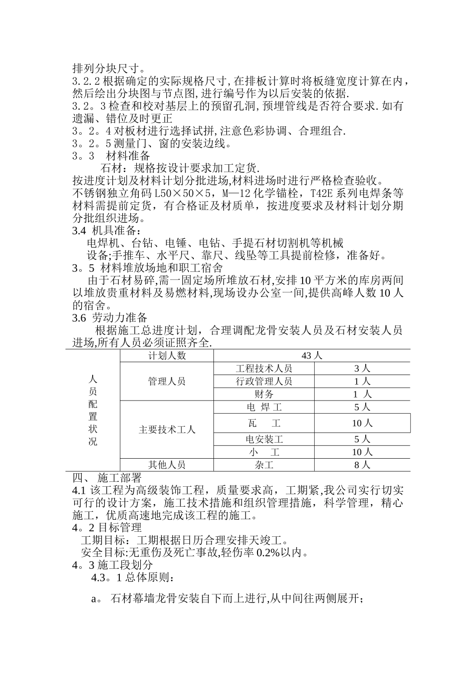 干挂石材施工组织设计_第3页