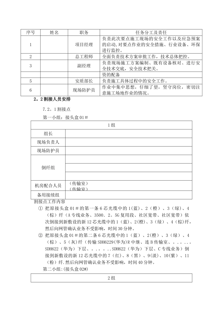干线光缆割接施工组织方案_第3页