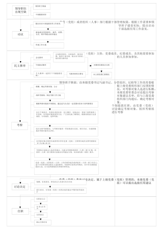 干部选拔任用流程图