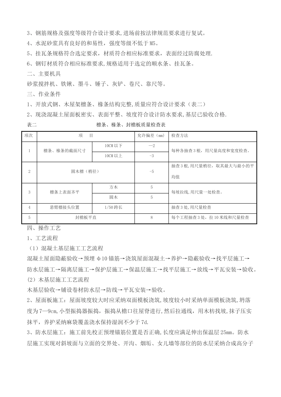平瓦屋面施工方案及工艺_第2页