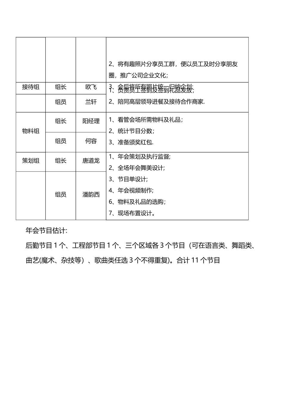 年会流程及工作安排_第3页