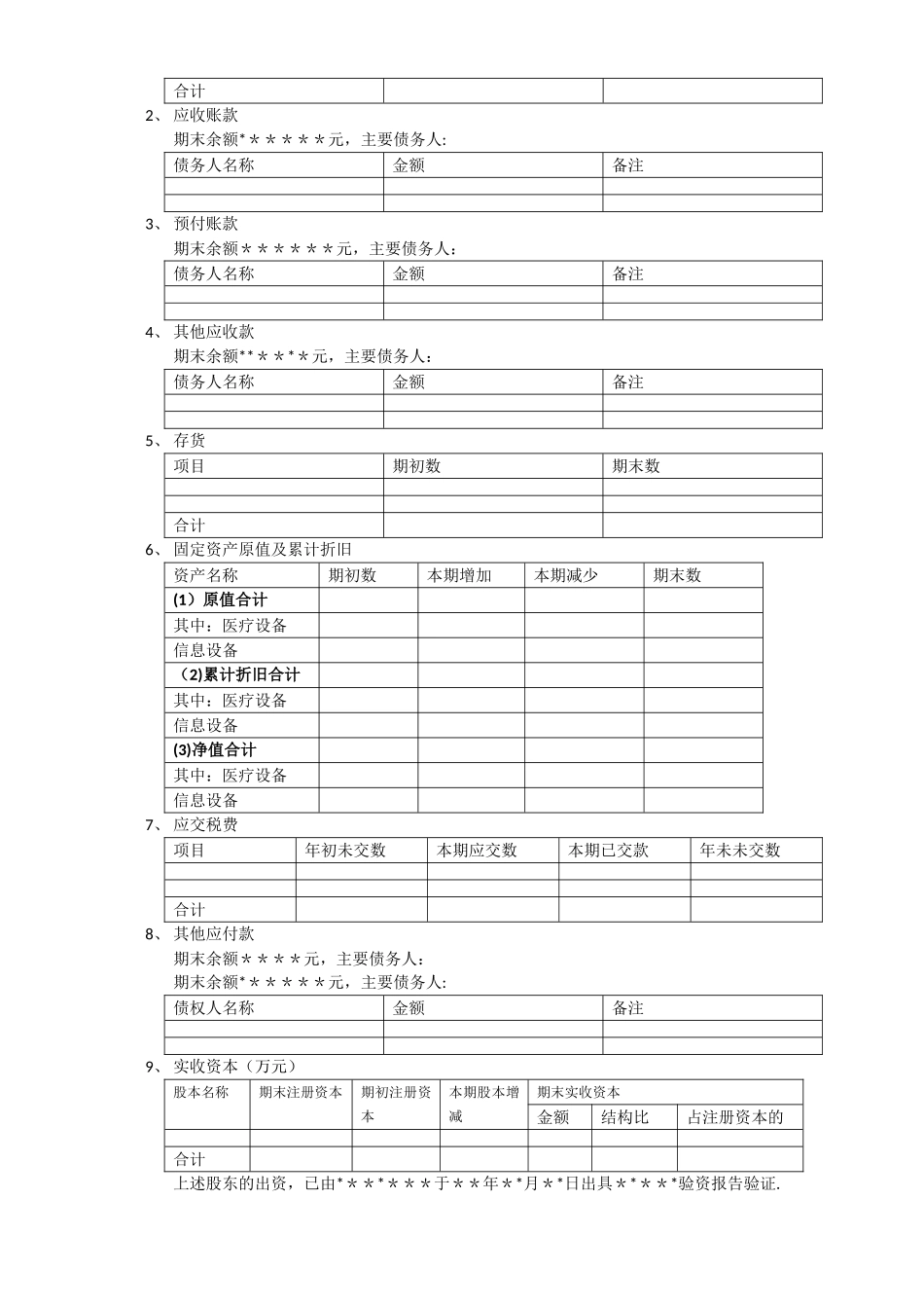 年度财务报表附注_第2页