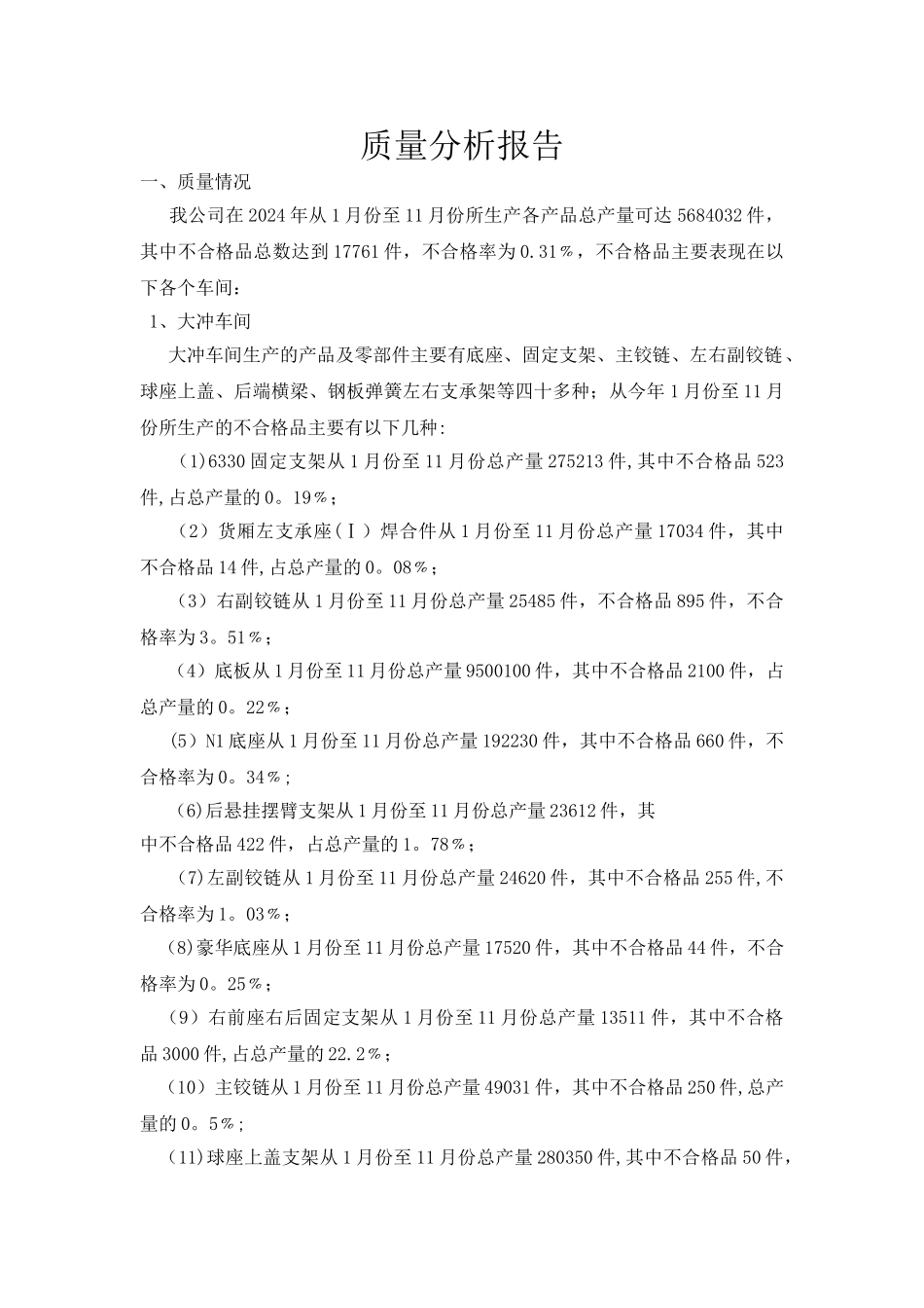 年度质量分析报告_第1页