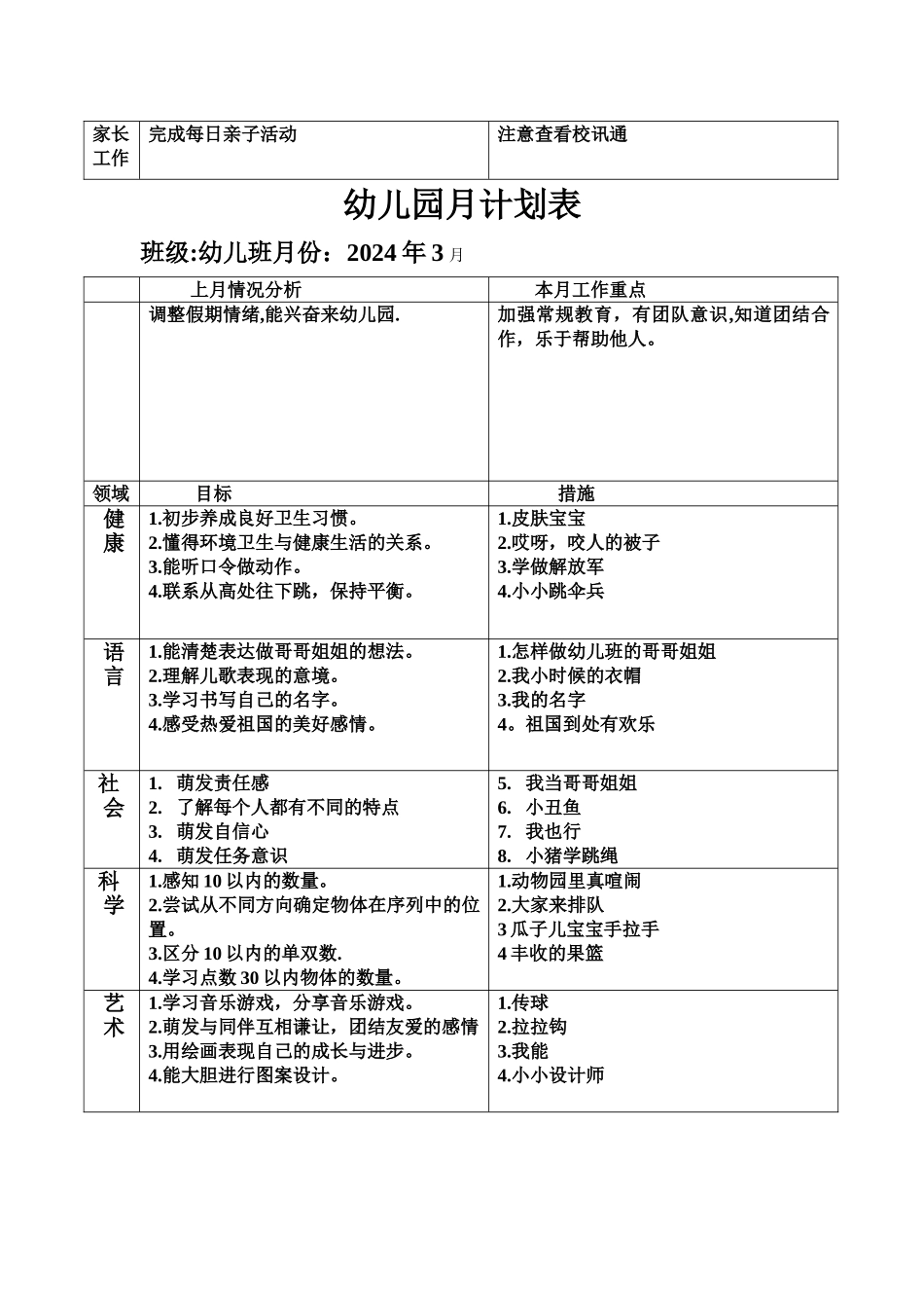 幼儿园-月计划表_第2页