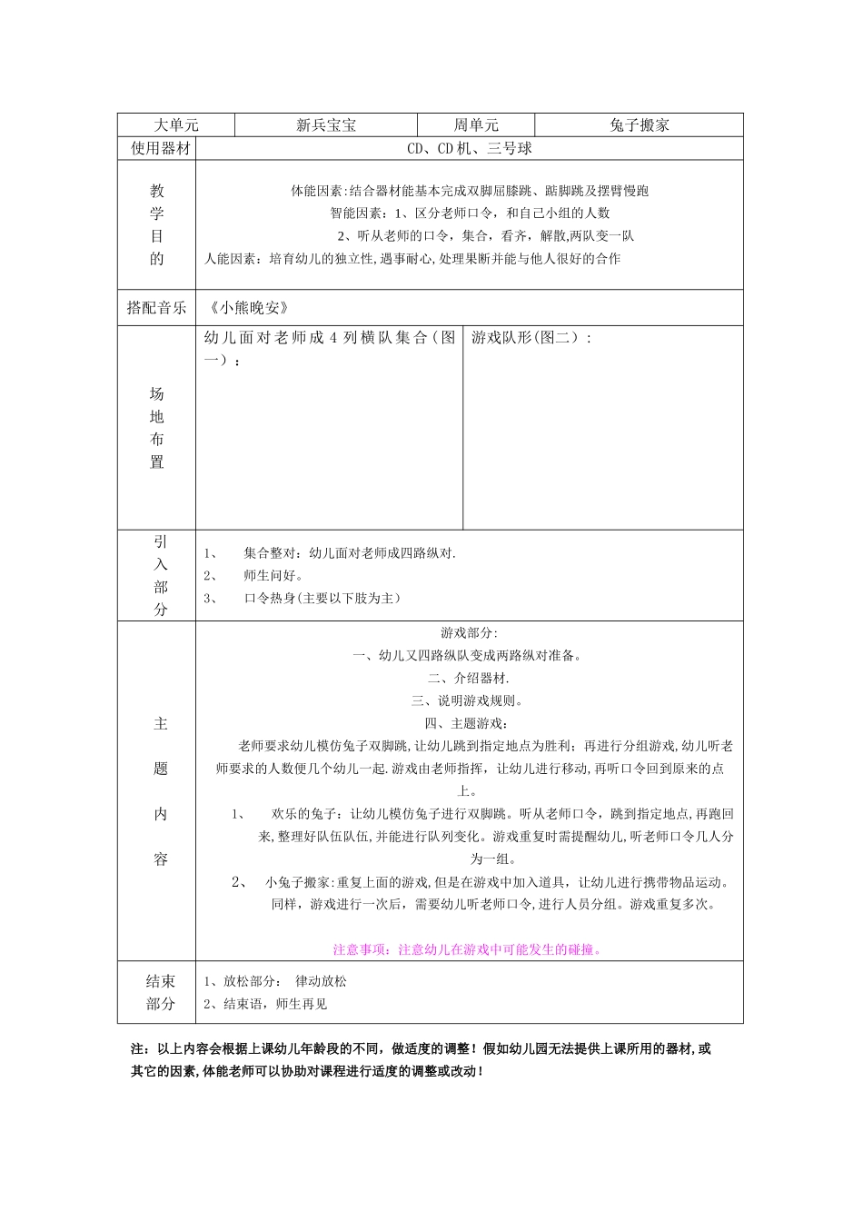 幼儿园中班体智能教案_第3页