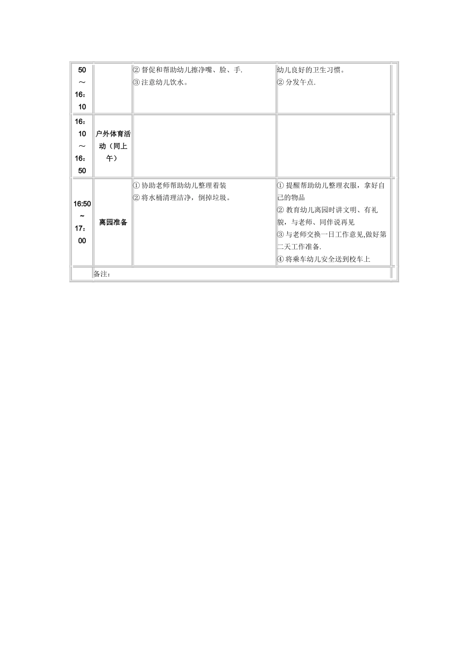 幼儿园保育员工作记录表_第3页