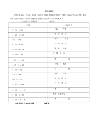 幼儿园十一项卫生保健制度