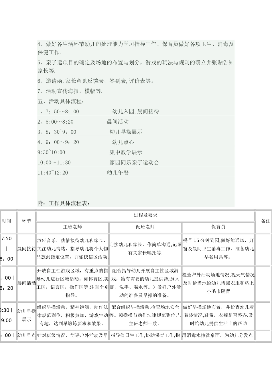 幼儿园半日活动方案_第2页