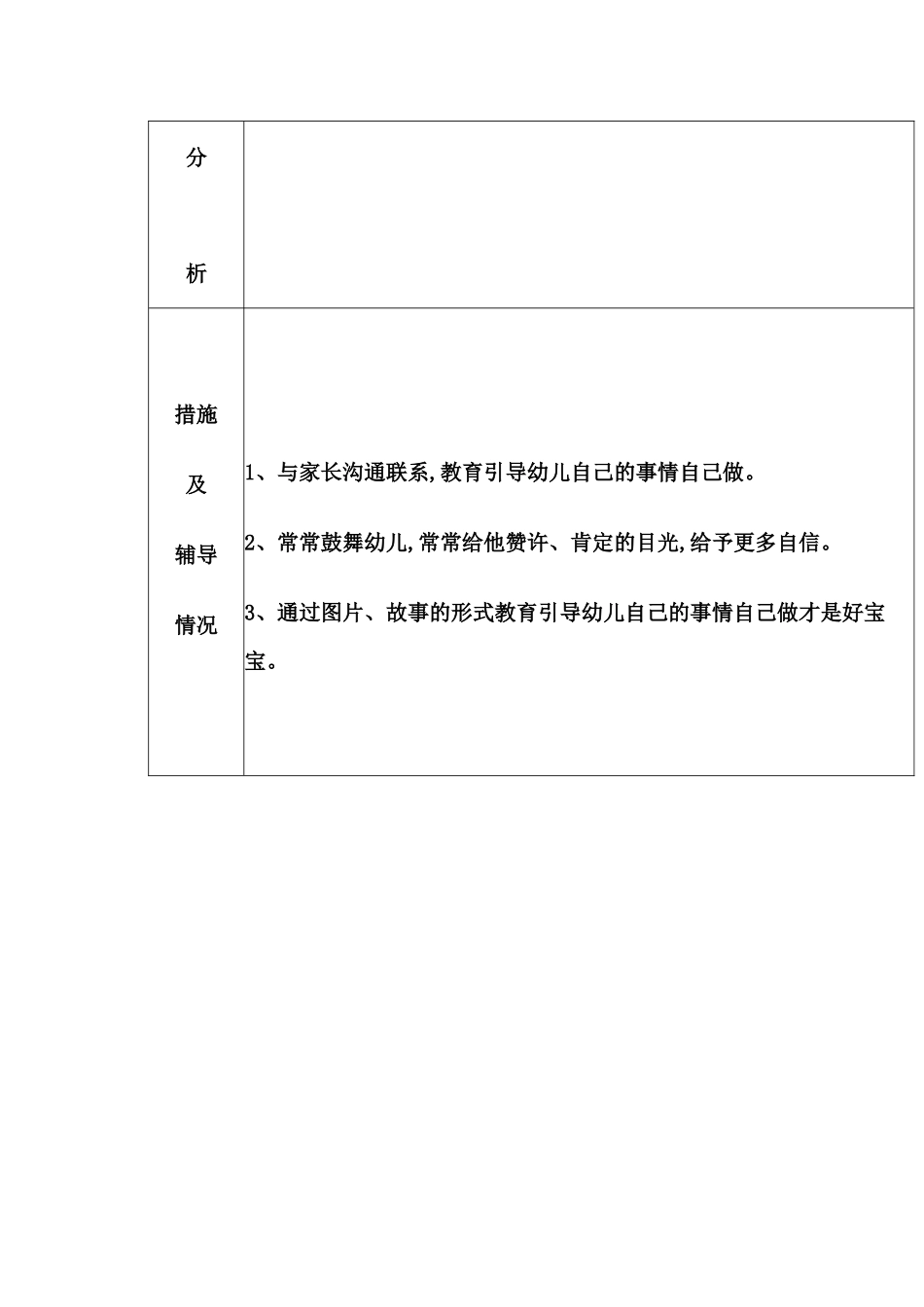 幼儿园发展观察记录表_第2页