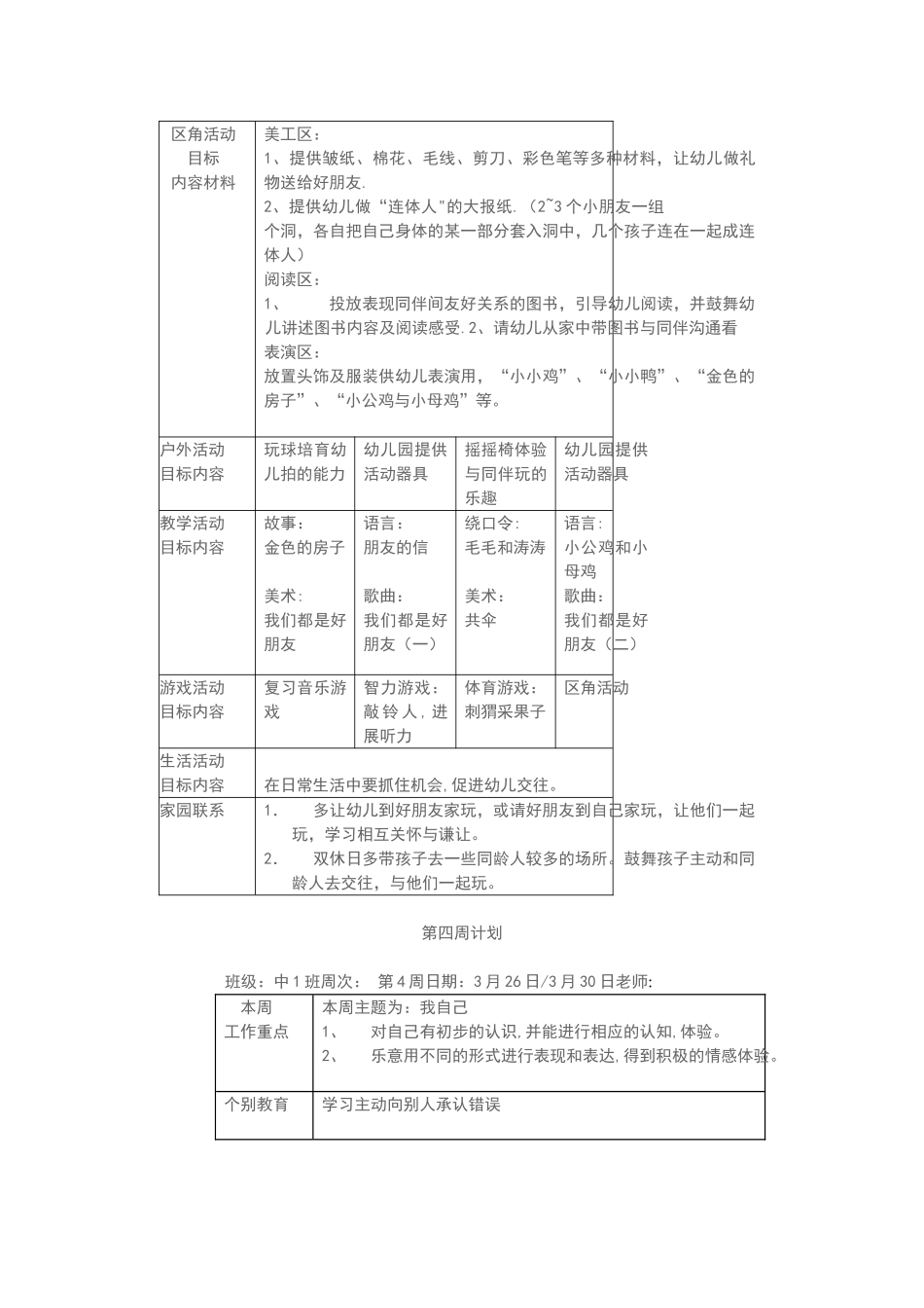 幼儿园周工作计划表[1]_第3页