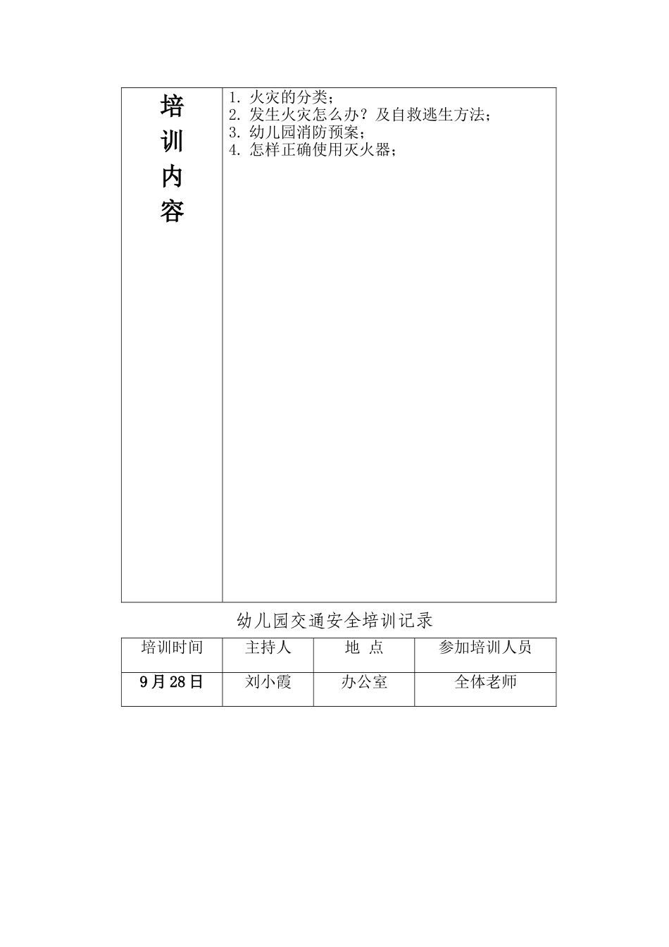 幼儿园安全培训记录_第2页