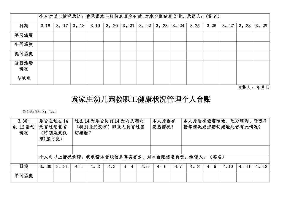 幼儿园教职工健康状况管理个人台账_第3页