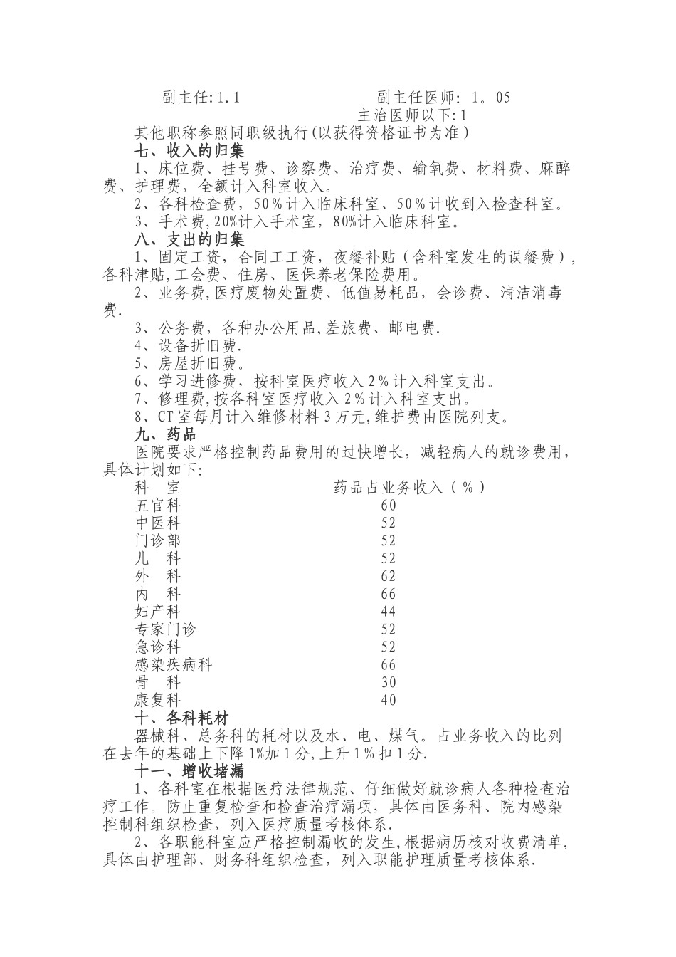 广丰县人民医院绩效考核及分配方案_第2页