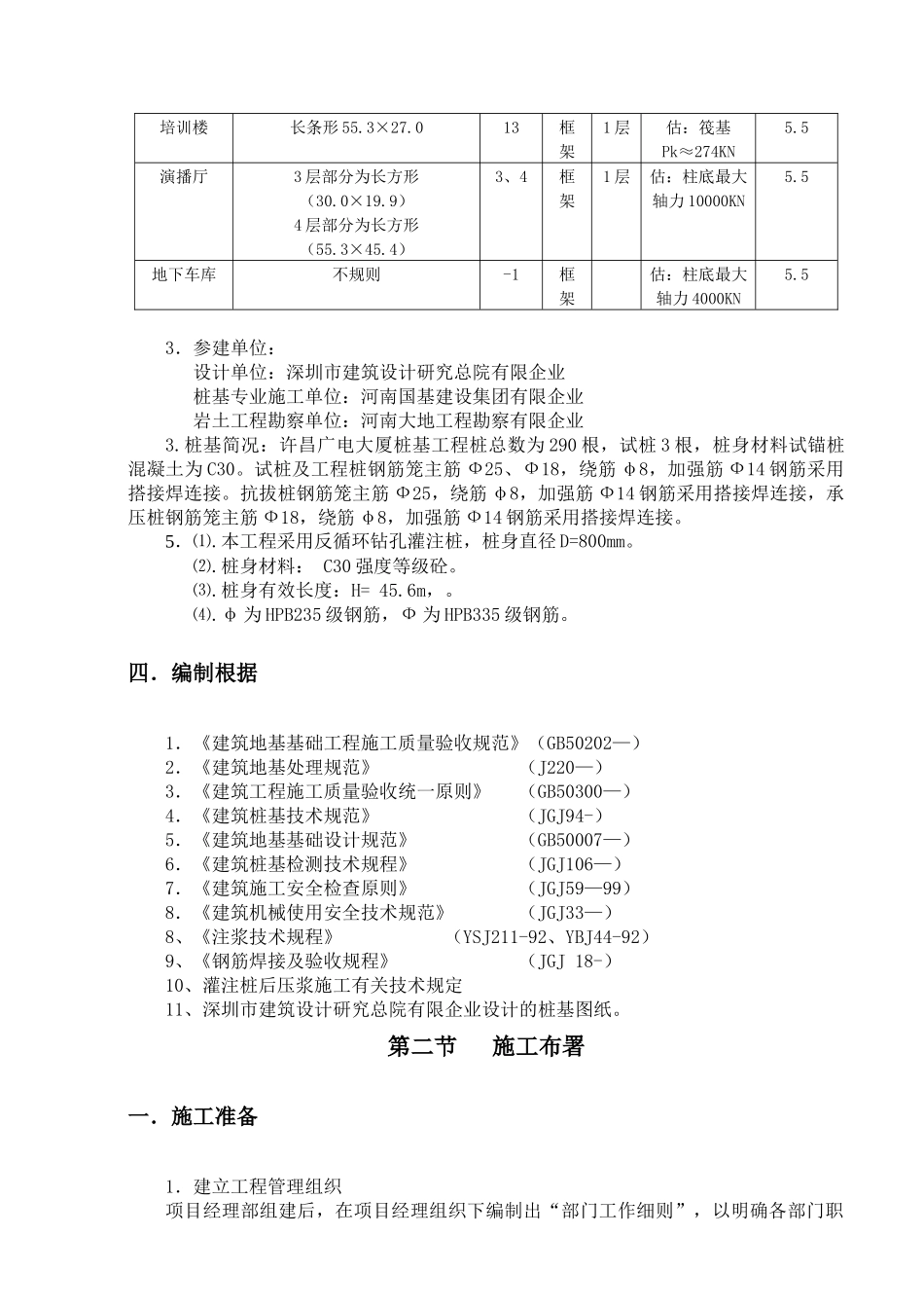 2025年许昌广电大厦泥浆护壁循环钻孔灌注桩施工组织设计_第2页