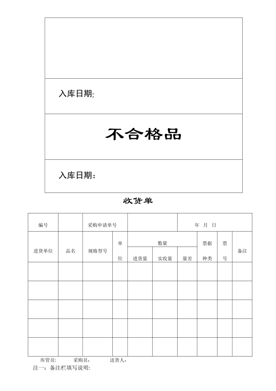 库管常用各类表格_第2页