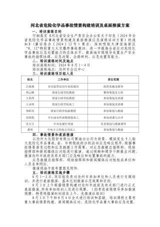应急演练推演方案