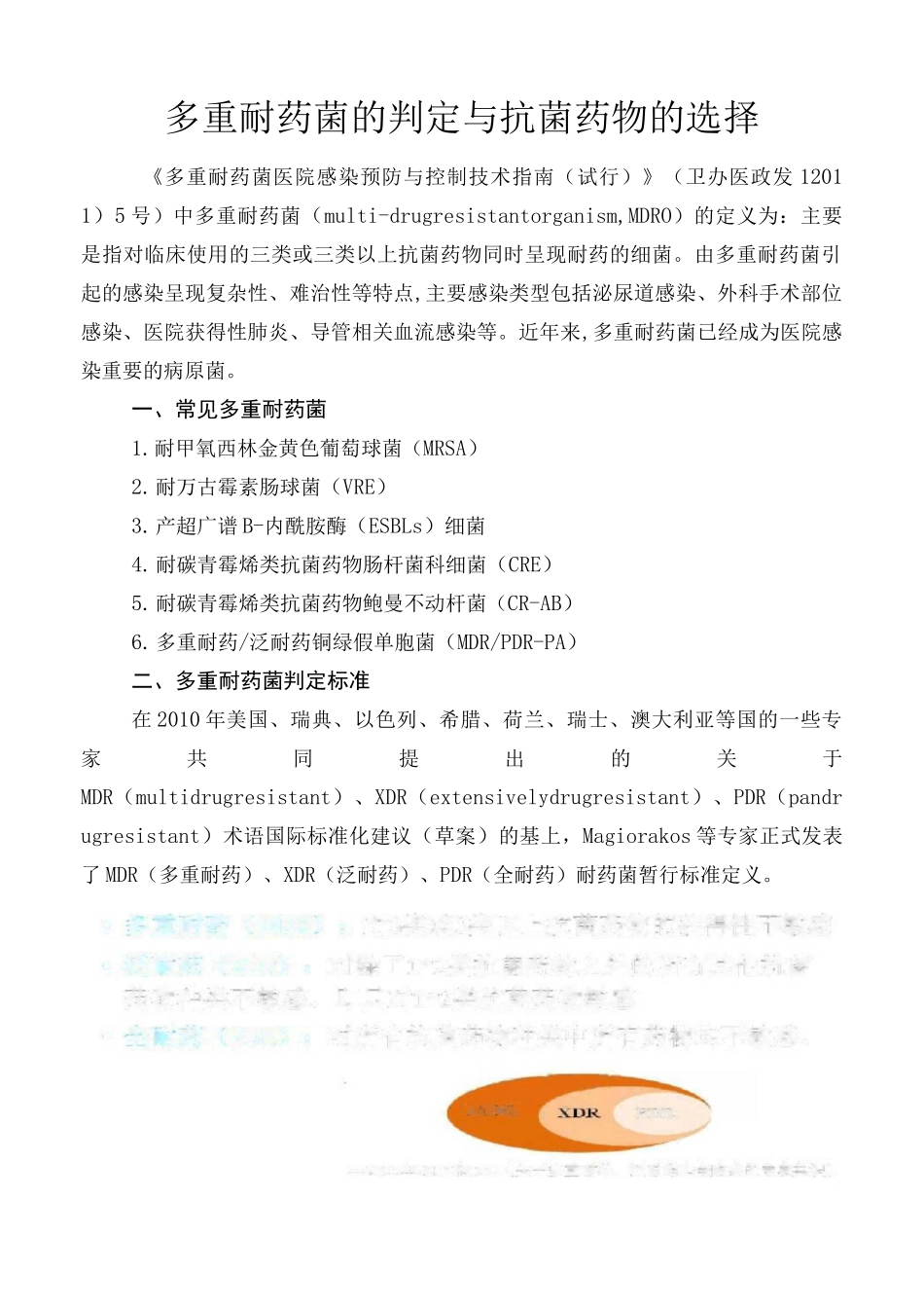 多重耐药菌的判定与抗菌药物的选择_第1页