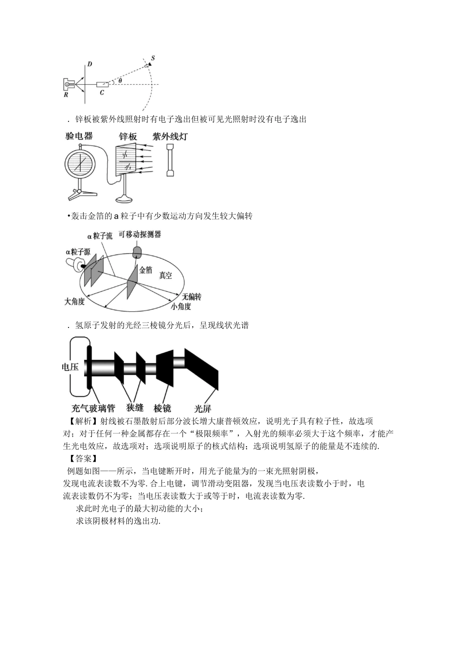 高中物理必备知识点 波粒二象性_第3页