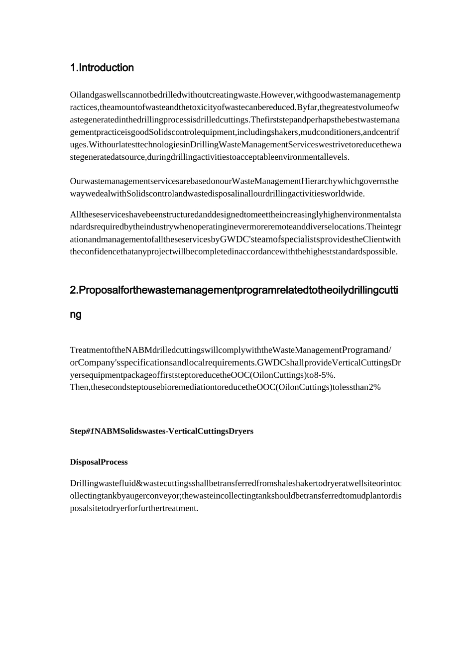 油基泥浆岩屑处理方案_第2页