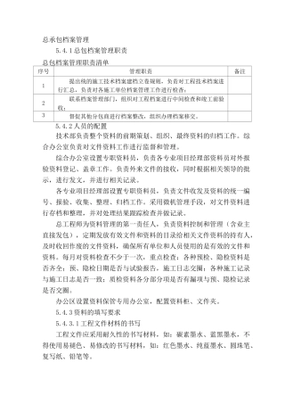 总承包档案管理