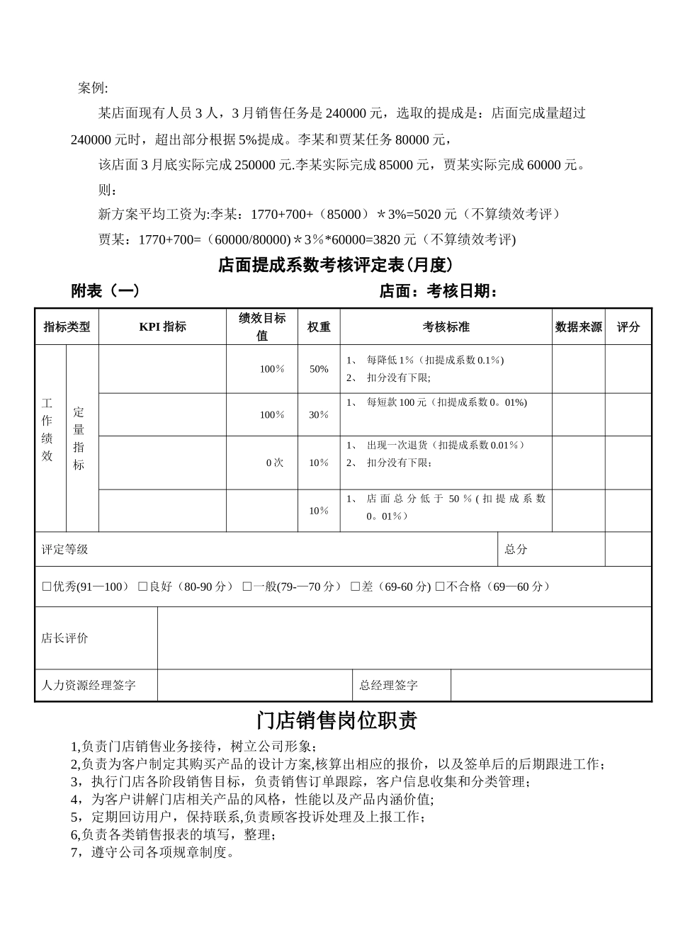 店面销售人员薪酬方案制定_第2页