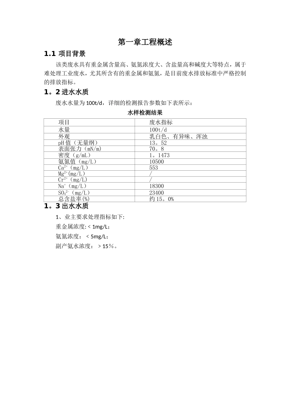 废水脱氨技术方案_第1页