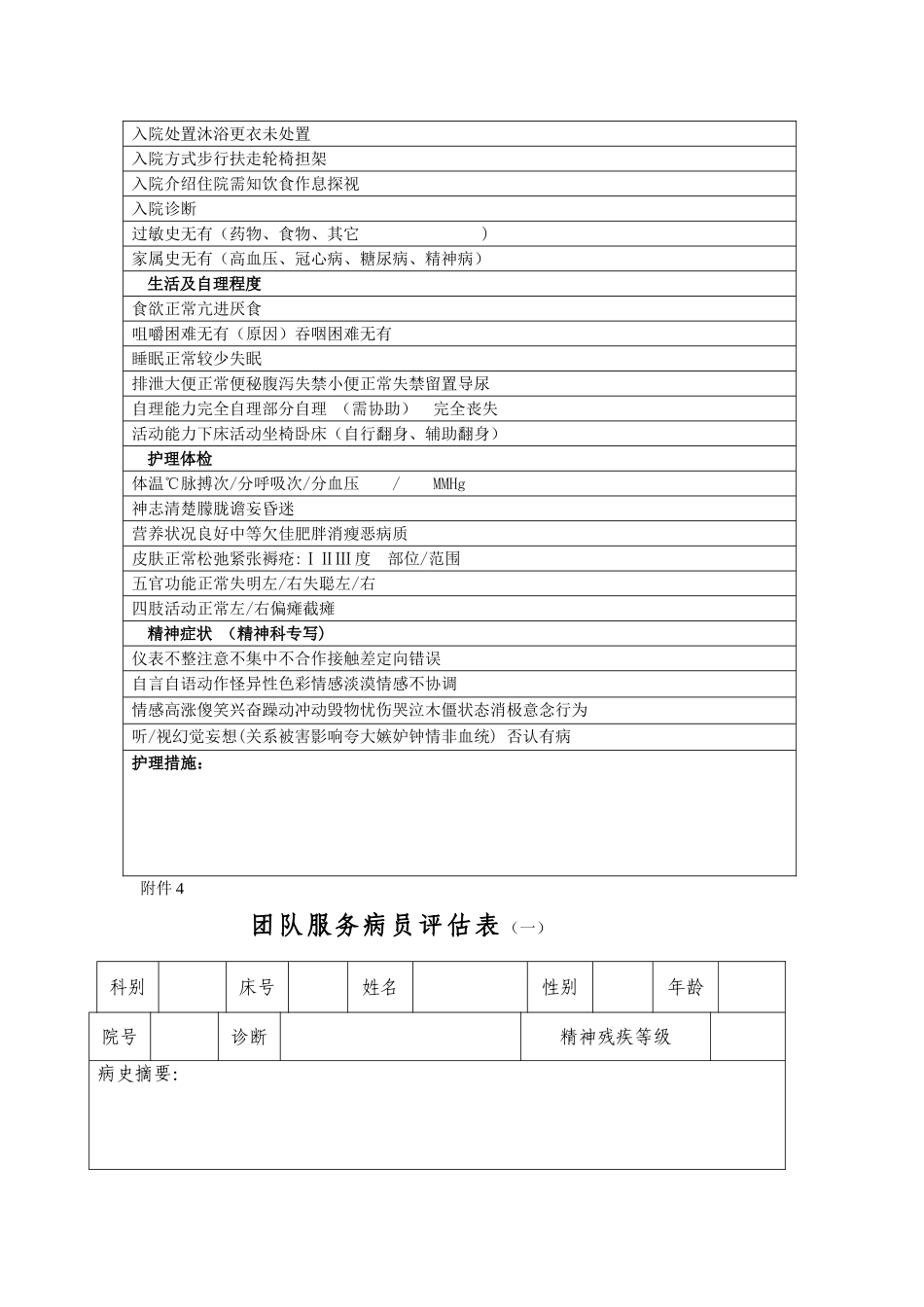 康复治疗评定系列功能大体评定GAF量表_第3页