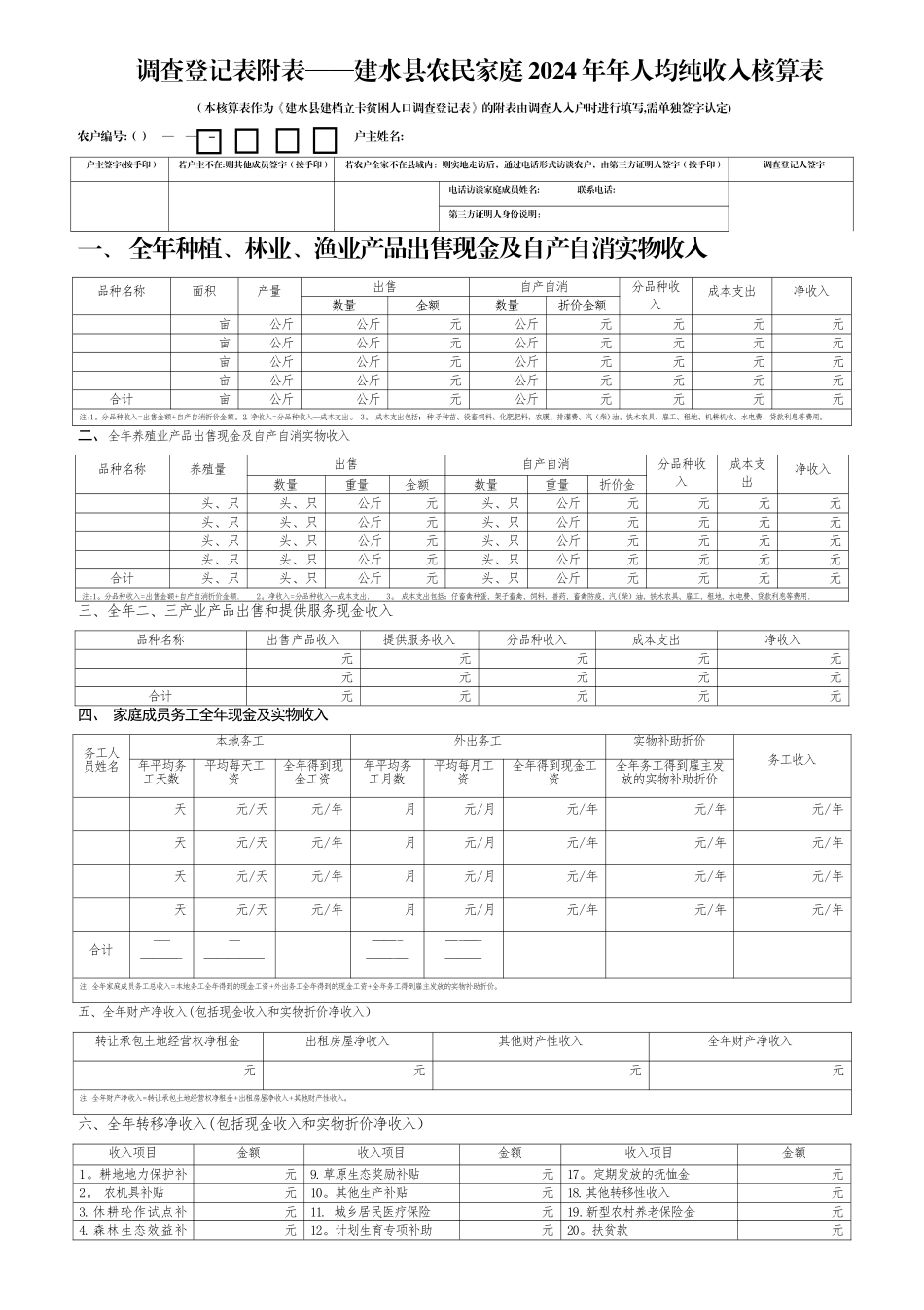 建档立卡贫困户调查登记表_第3页