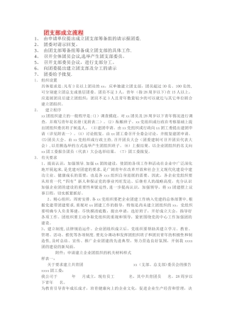 建立团支部的流程