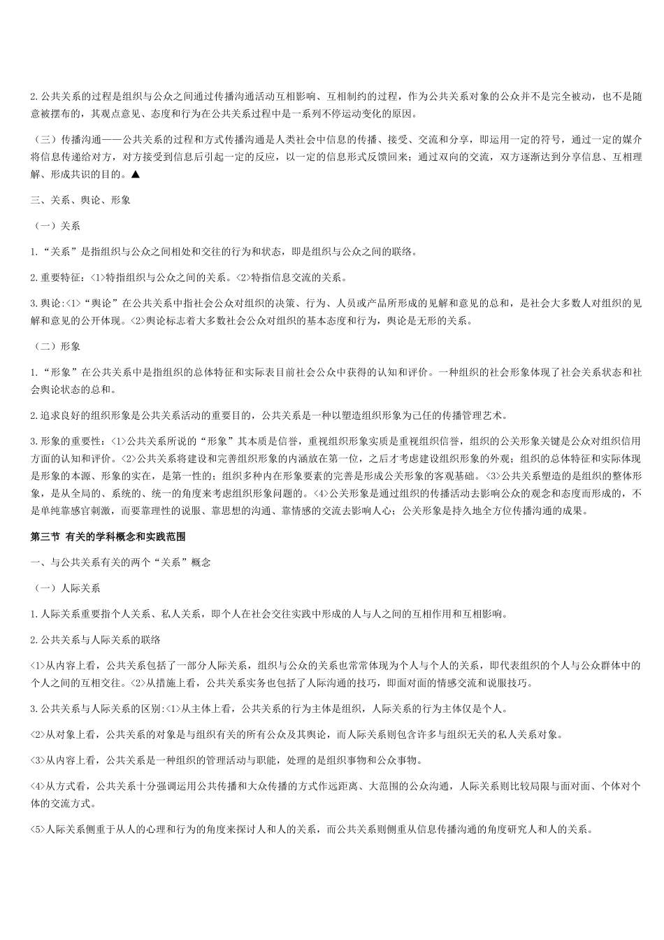2025年自考公共关系学考纲整理_第3页